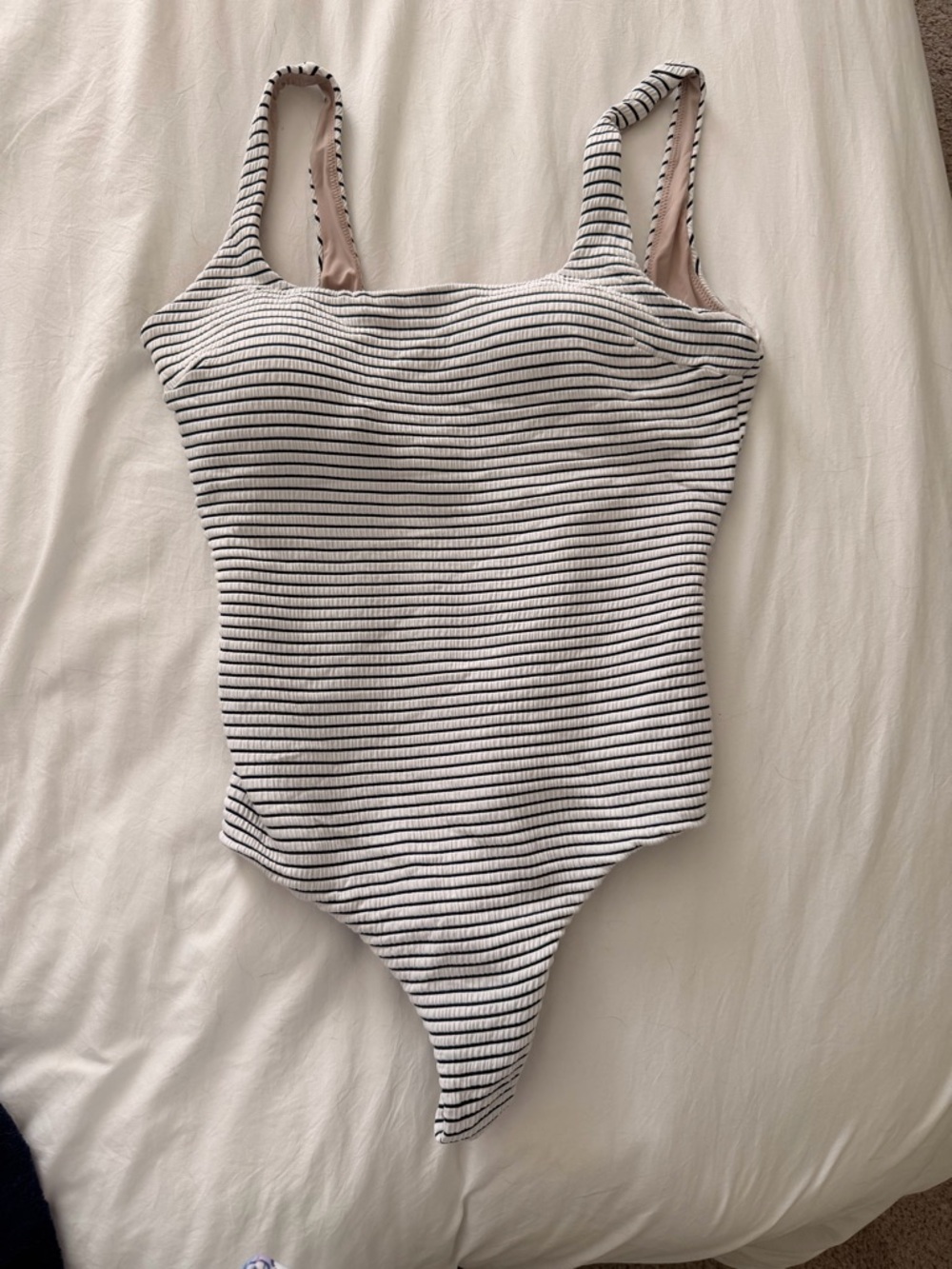 Waterside Square-Neck One-Piece Swimsuit *Smocked B/C Cup Medium Bum Coverage - Picture 2 of 4